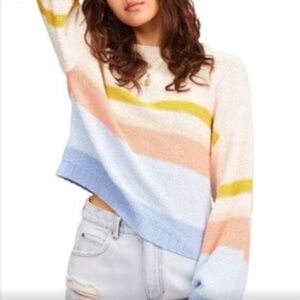 NWOT Moon & Madison Oversized Striped Sweater M